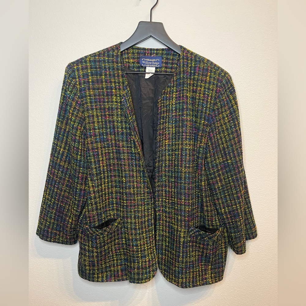 Willow Ridge Multicolor Tweed Blazer - Picture 3 of 9